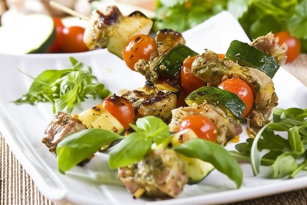 Szaszłyki z cukinią