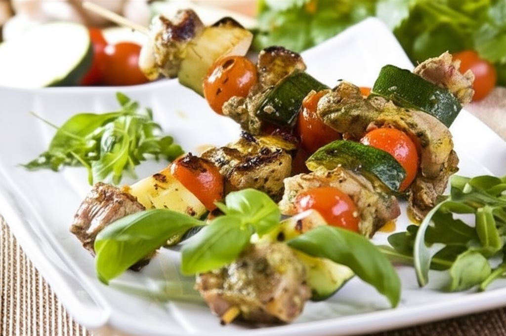 Szaszłyki z cukinią na grilla