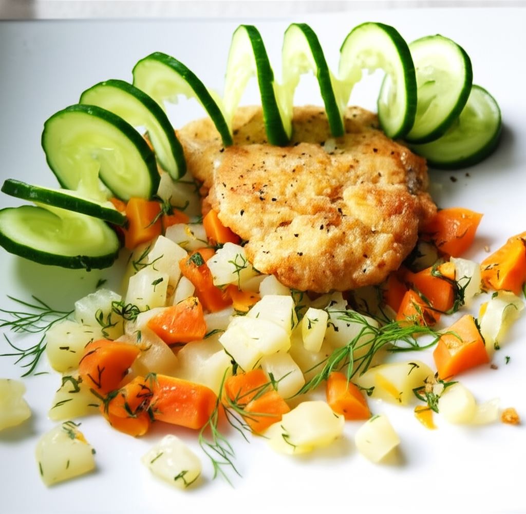 Sznycle na jarzynce kalarepkowej