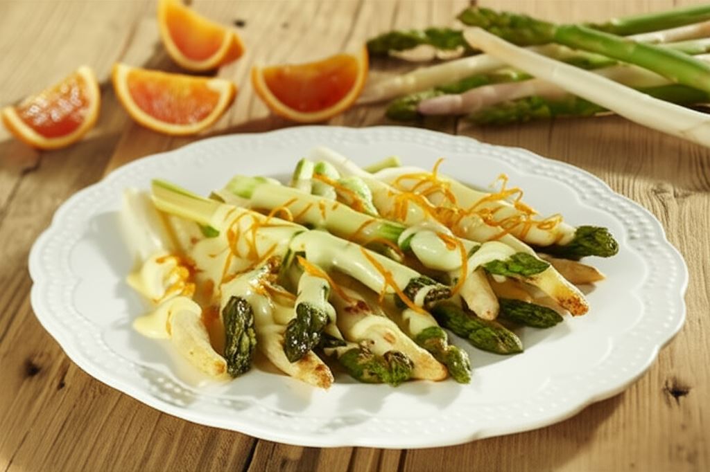 Szparagi z sosem holenderskim