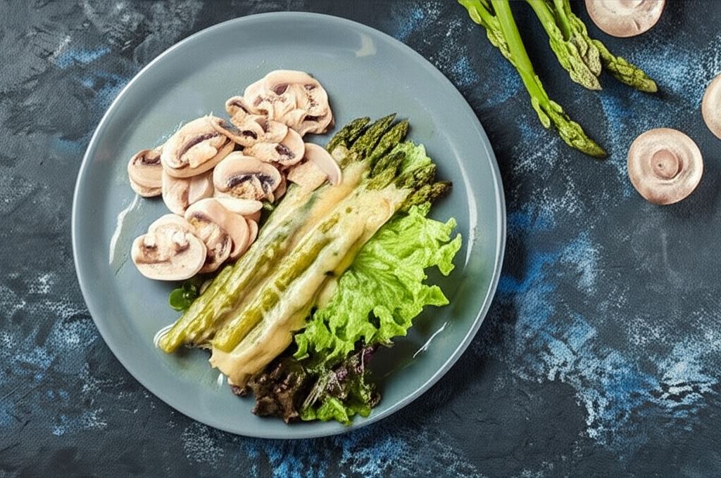 Szparagi zapiekane pod serem