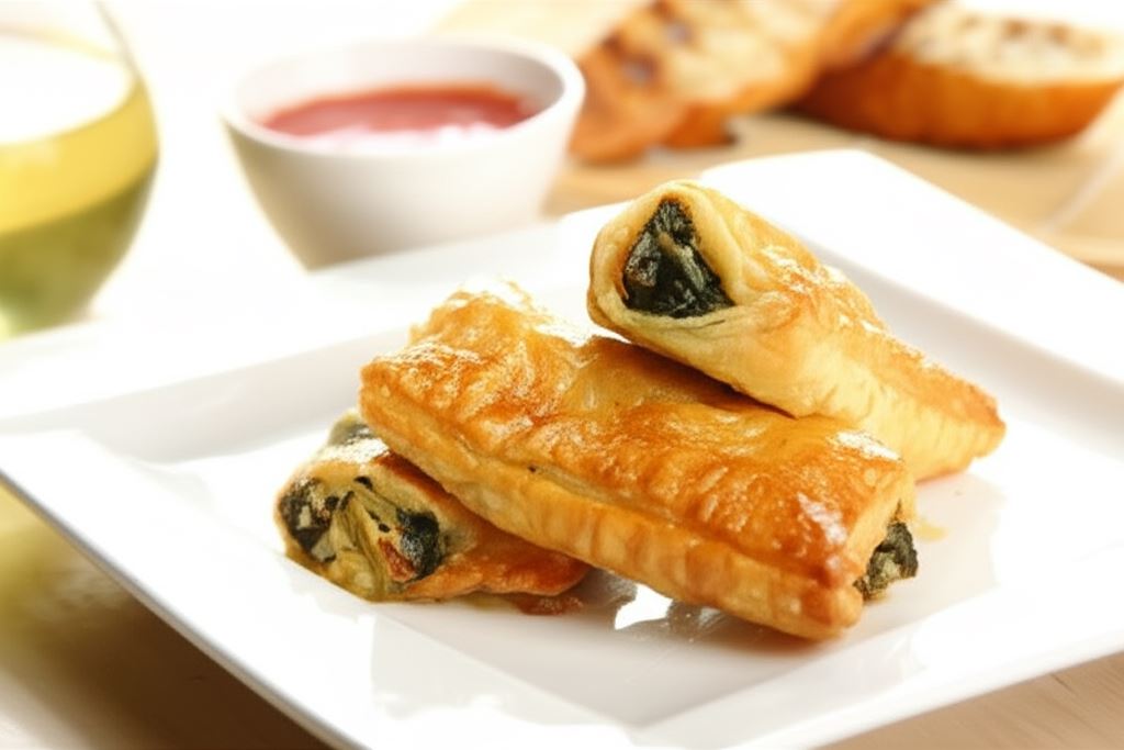 Szpinak w cieście francuskim