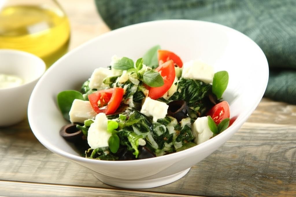 Szpinak z serem feta