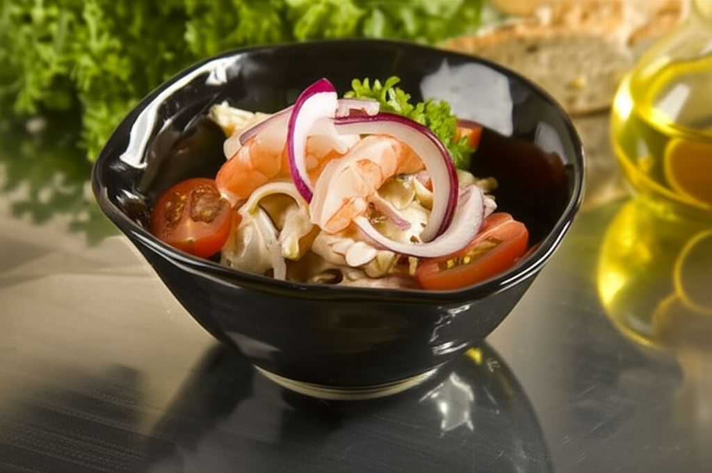 Szybka sałatka z krewetkami