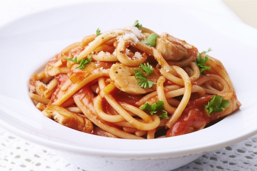 Szybkie spaghetti z kurczakiem