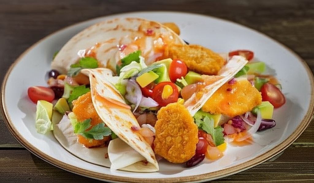 Tacos z wegańskimi nuggetsami