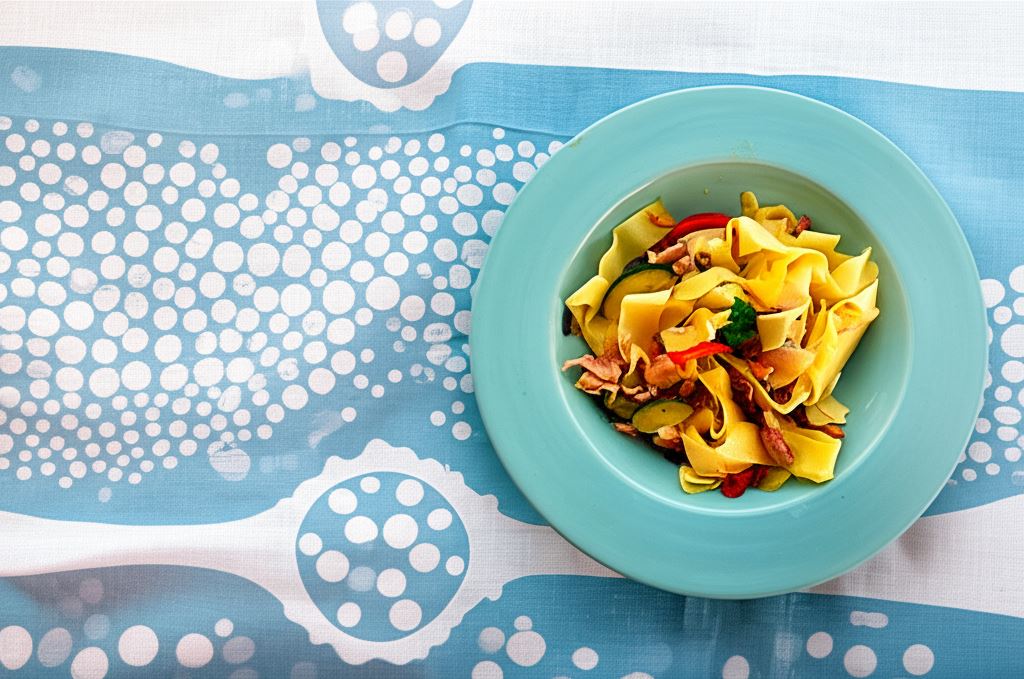 Tagiatelle z wędzonym kurczakiem