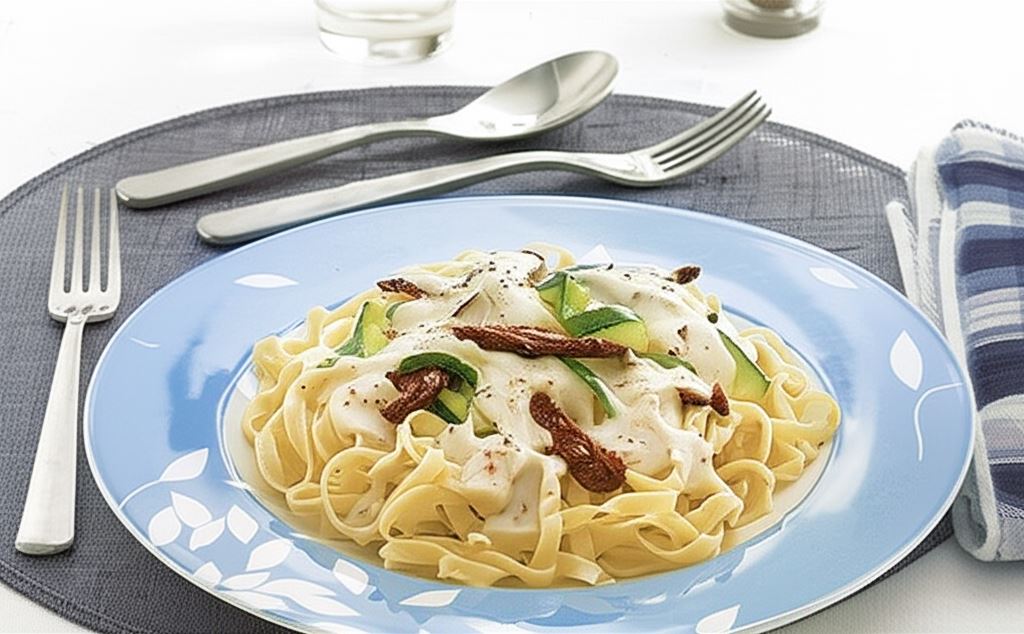 Tagliatelle z cukinią