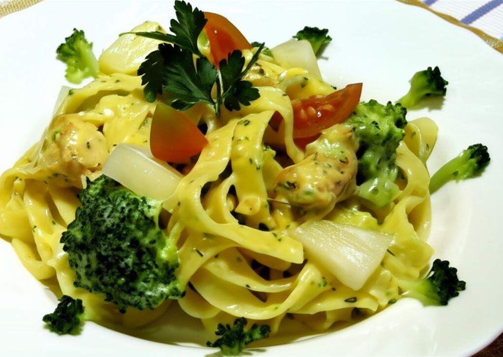 Tagliatelle z kurczakiem