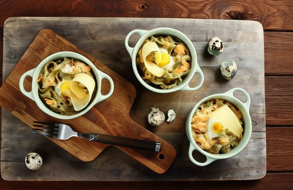 Tagliatelle z łososiem