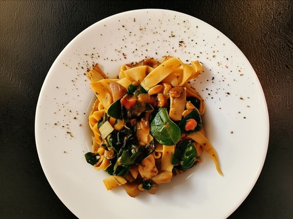 Tagliatelle z prawdziwkami