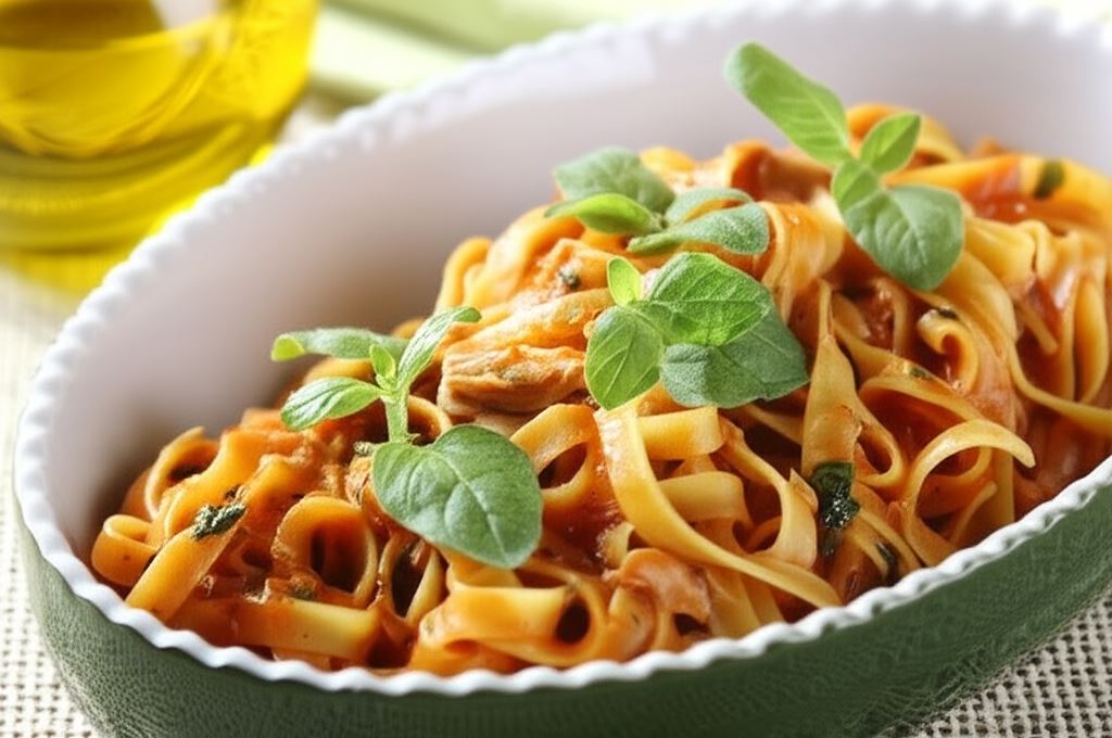 Tagliatelle z tuńczykiem