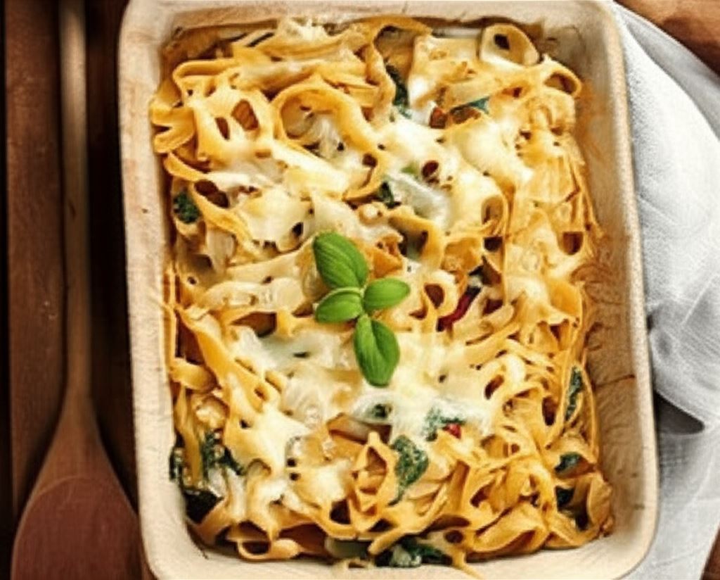 Tagliatelle ze szpinakiem