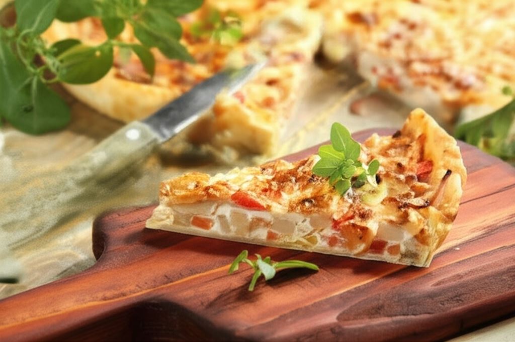 Tarta warzywna na cieście francuskim