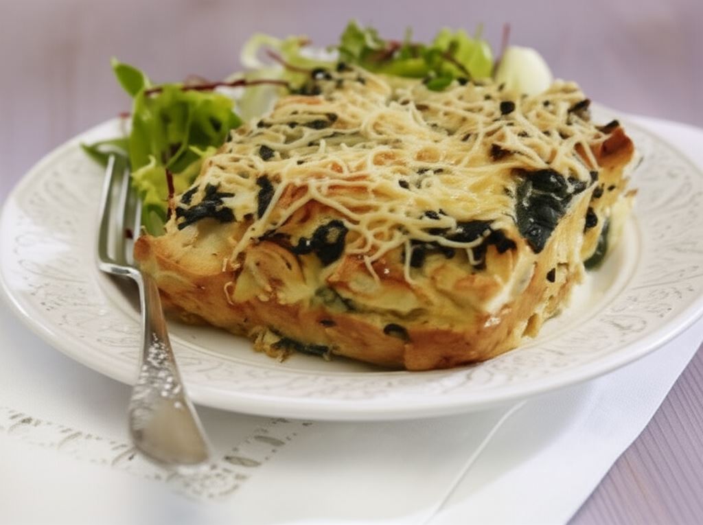 Tarta ze szpinakiem i serem
