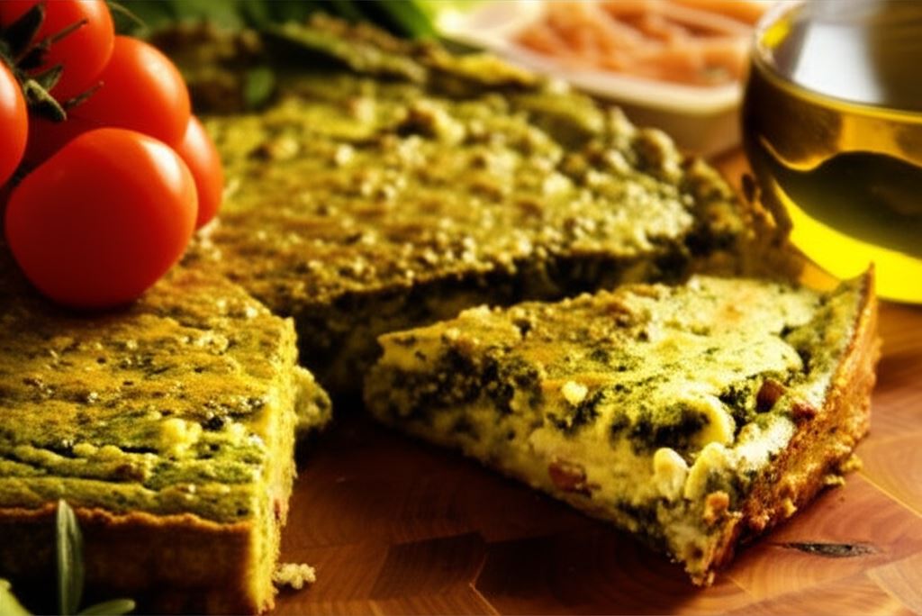 Tarta ziemniaczana ze szpinakiem