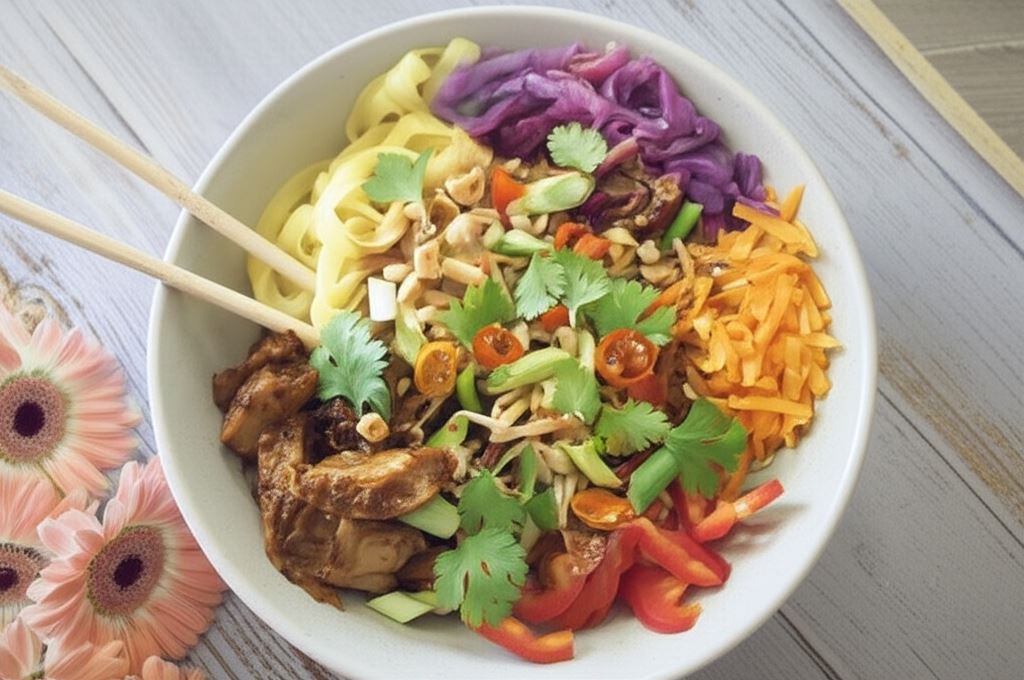 Thai bowl z roślinnym kurczakiem