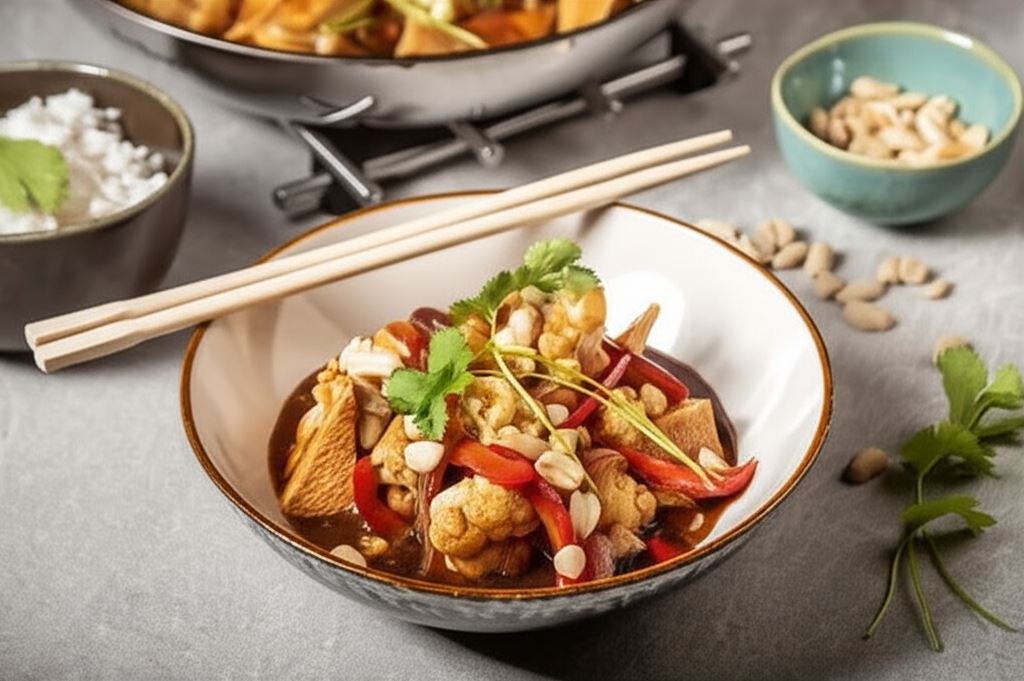 Tofu z papryką i czarnym pieprzem