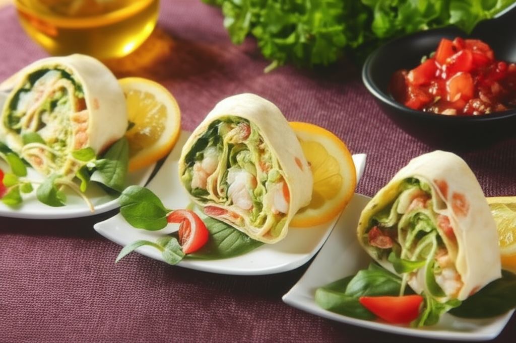 Tortilla z krewetkami