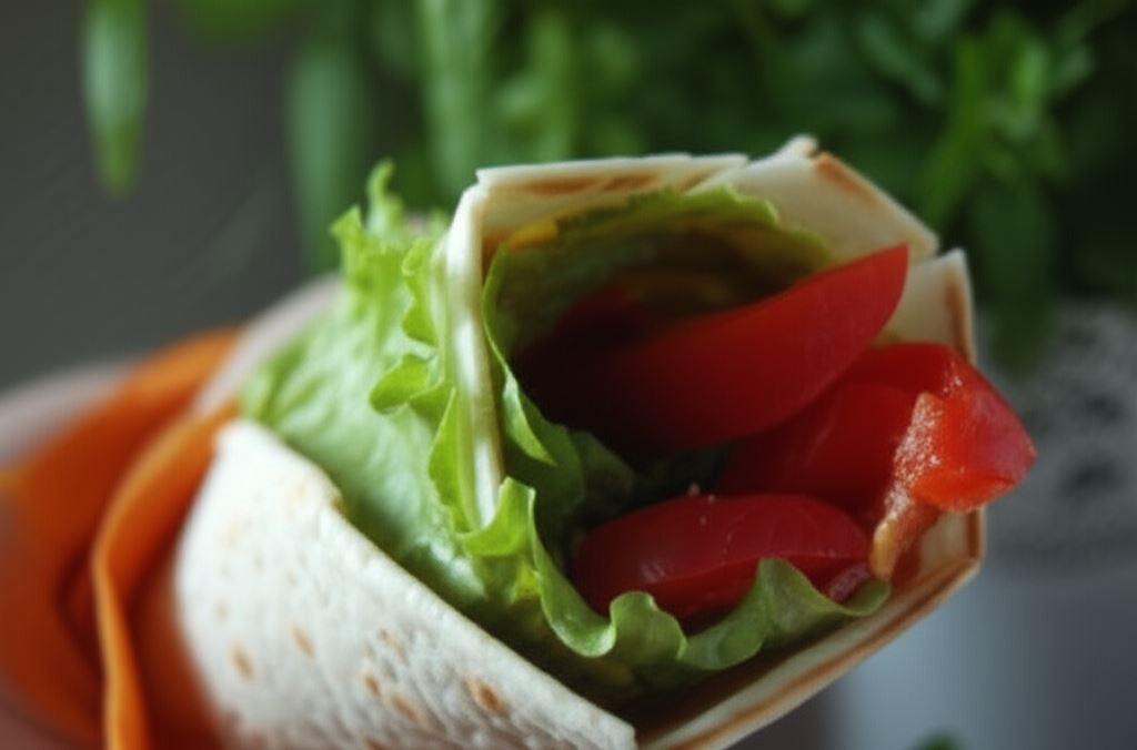 Tortilla z sałatką