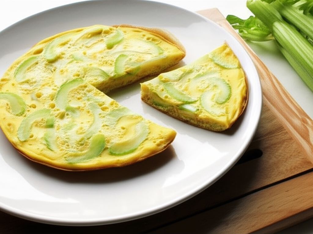 Tortilla z selerem naciowym i nutą pietruszki