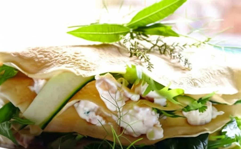 Tortilla z wędzonym kurczakiem