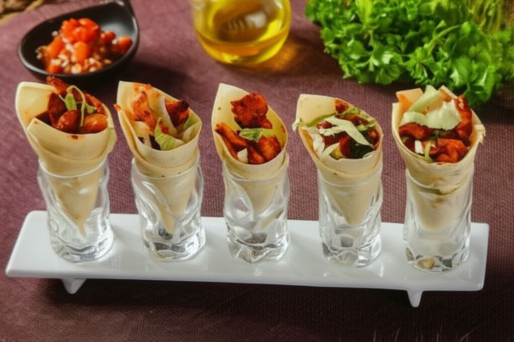 Tortille z kurczakiem i salsą pomidorową