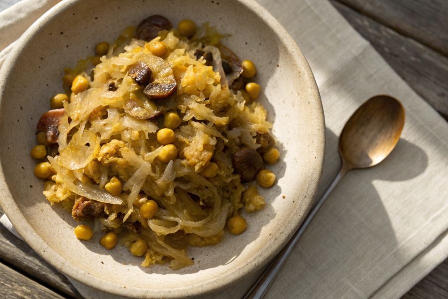 Tradycyjna kapusta z grochem