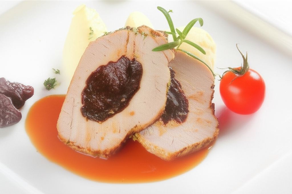 Tradycyjny schab ze śliwką