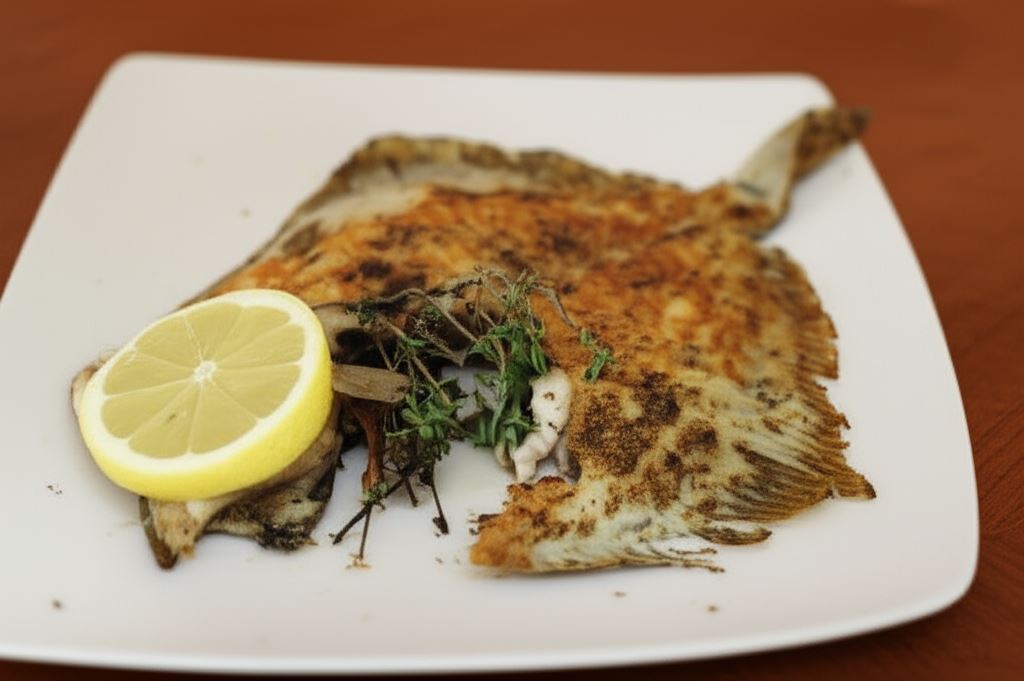 Turbot z patelni grillowej