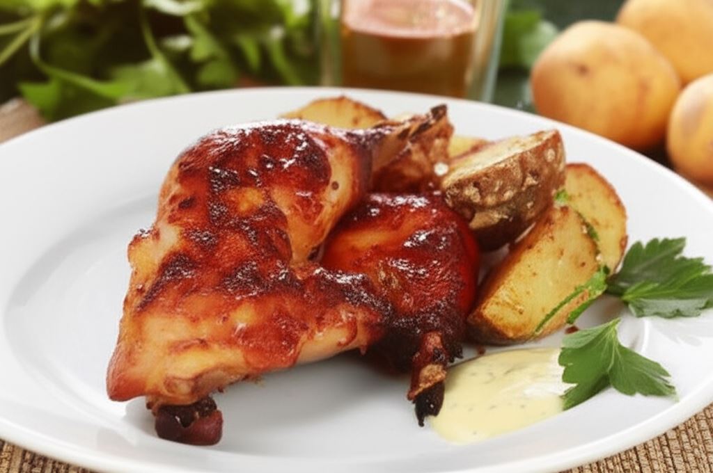 Udka w ananasowej glazurze