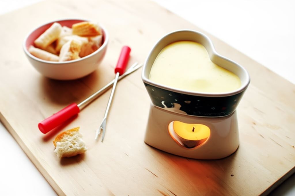 Walentynkowe fondue serowe