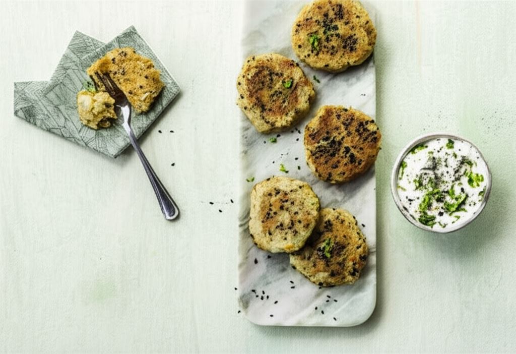 Warzywne burgery z topinamburu