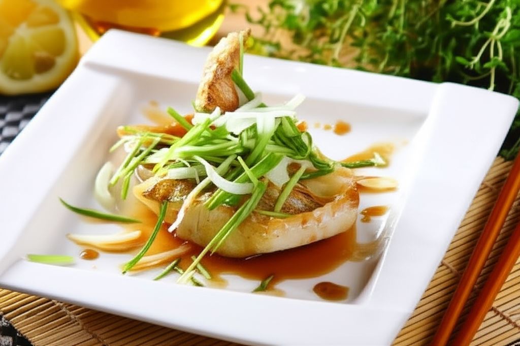 Wędzona ryba z teriyaki