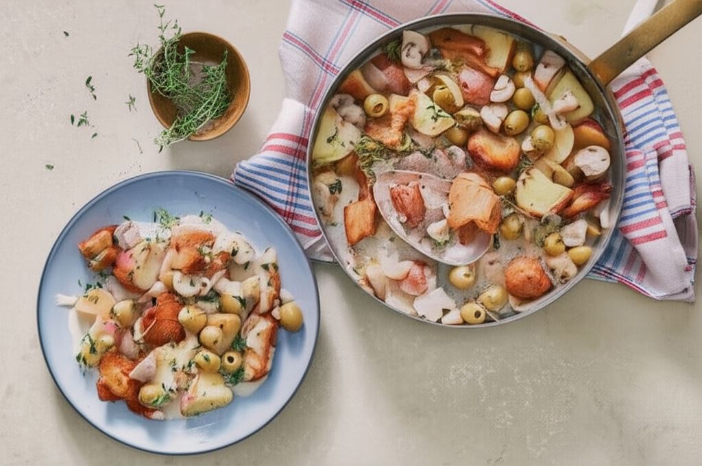 Wegański gulasz z roślinnym a'la kurczakiem