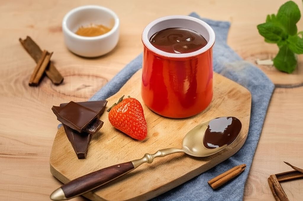 Wegański sos czekoladowo-orzechowy do ciast