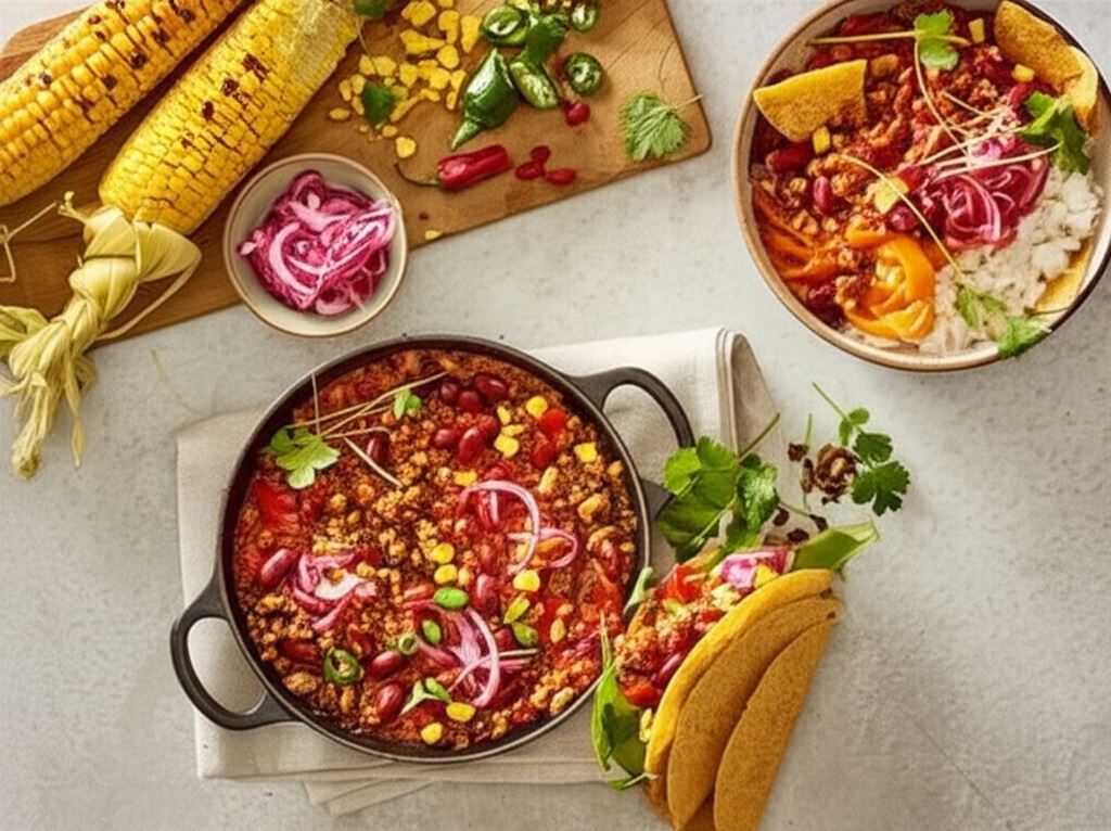 Wegańskie taco z chili