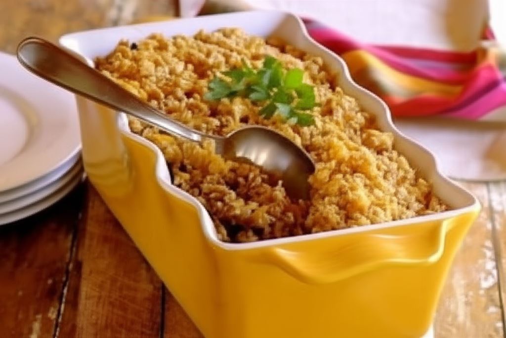 Wegetariańska zapiekanka z kruszonką