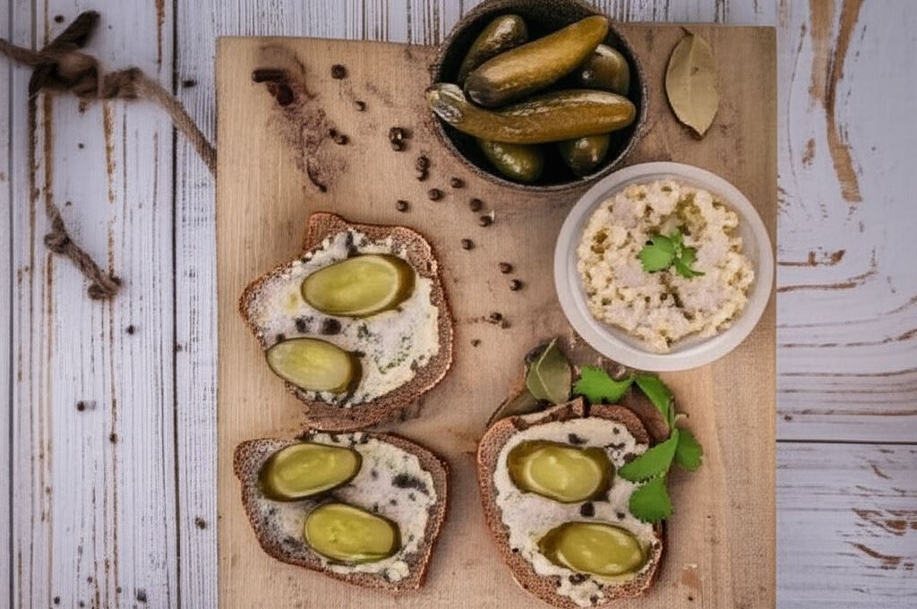 Wegetariański smalec z białej fasoli i jabłka