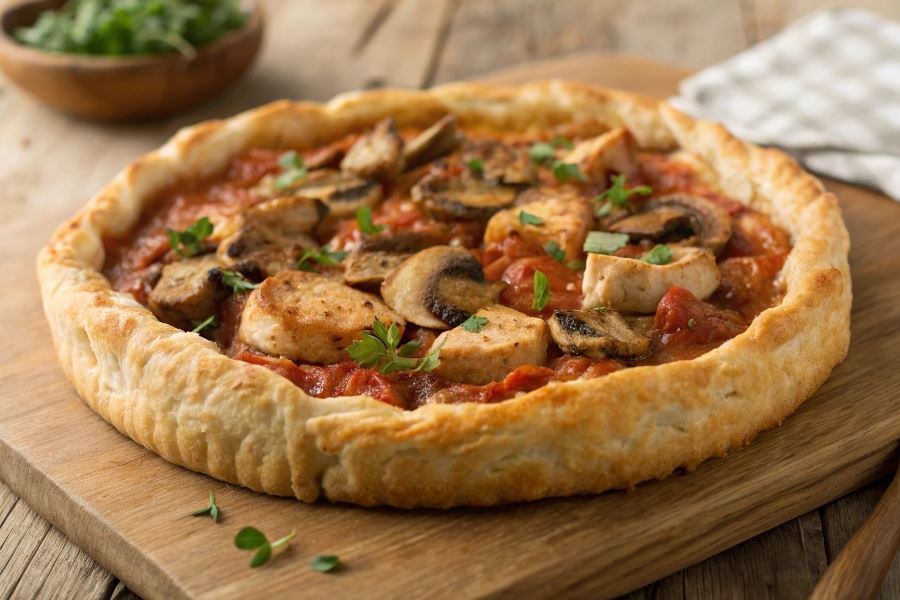 Wiejska tarta z kurczaka