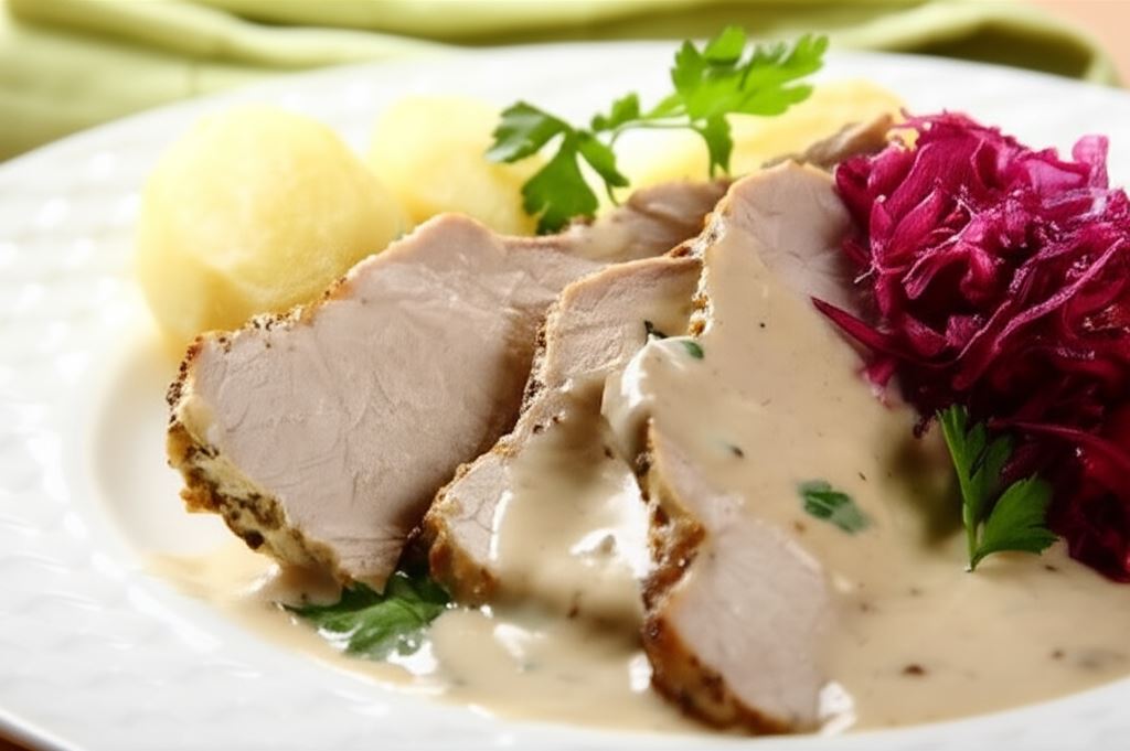 Wielkanocny schab pachnący majerankiem