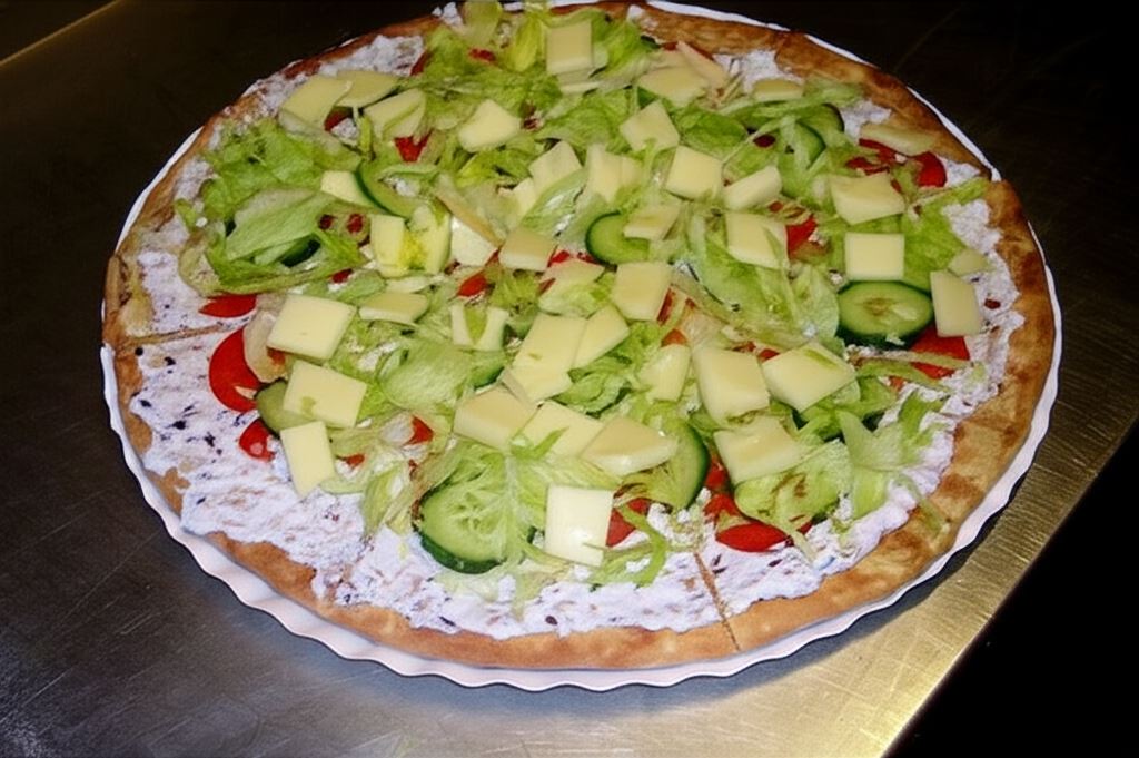 Wiosenna chrupiąca pizza FIT z warzywami