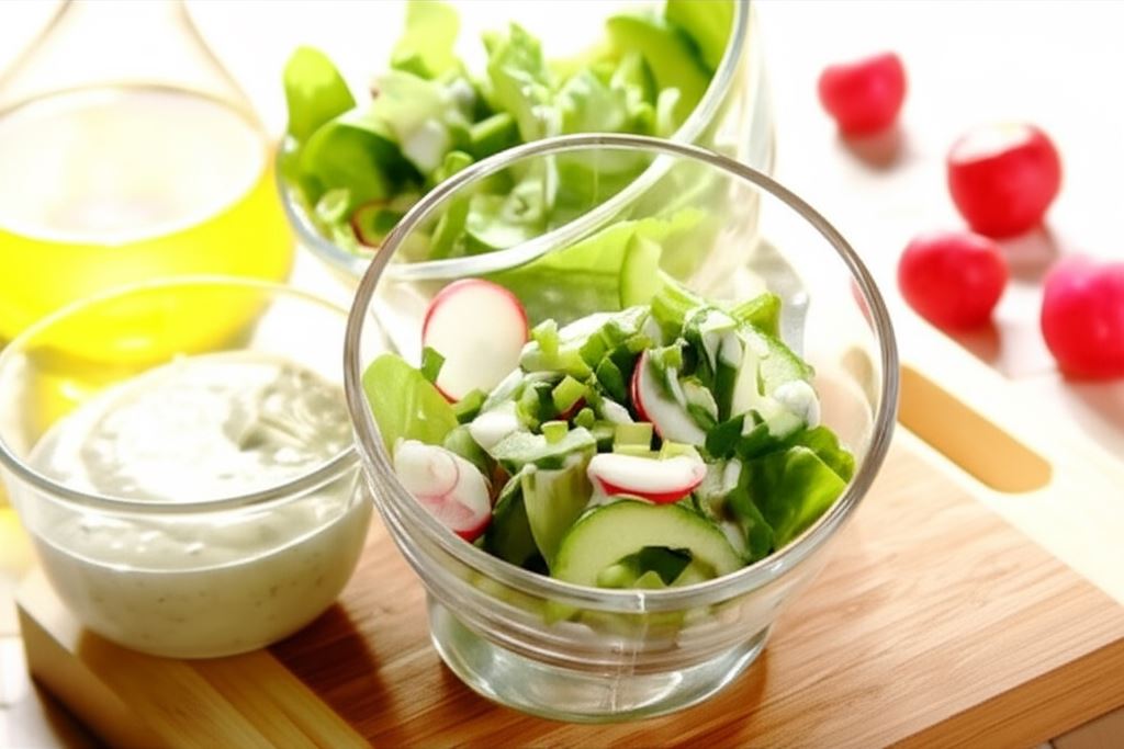 Wiosenna sałata ze szczypiorkiem