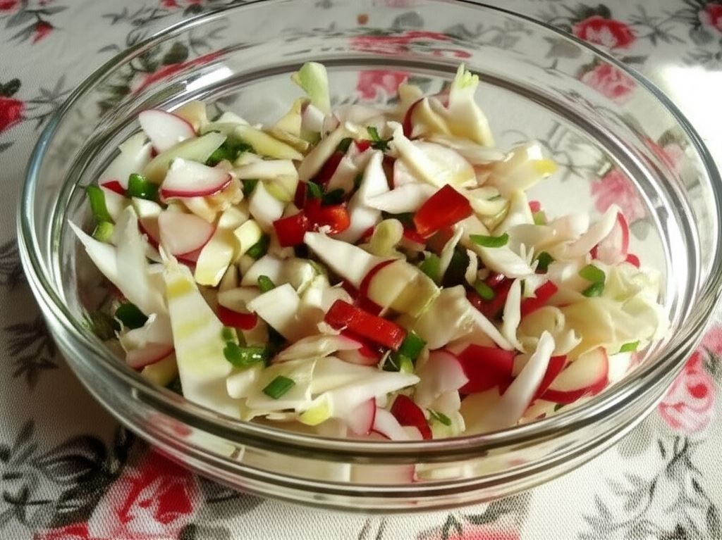 Wiosenna sałatka z kapustą pekińską