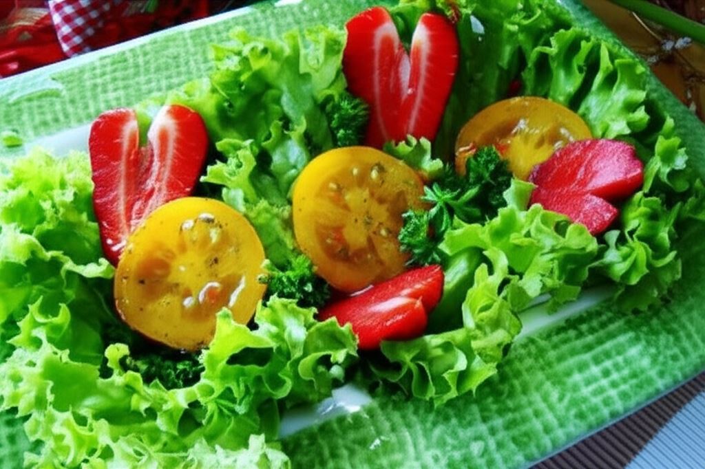 Wiosenna sałatka z truskawkami