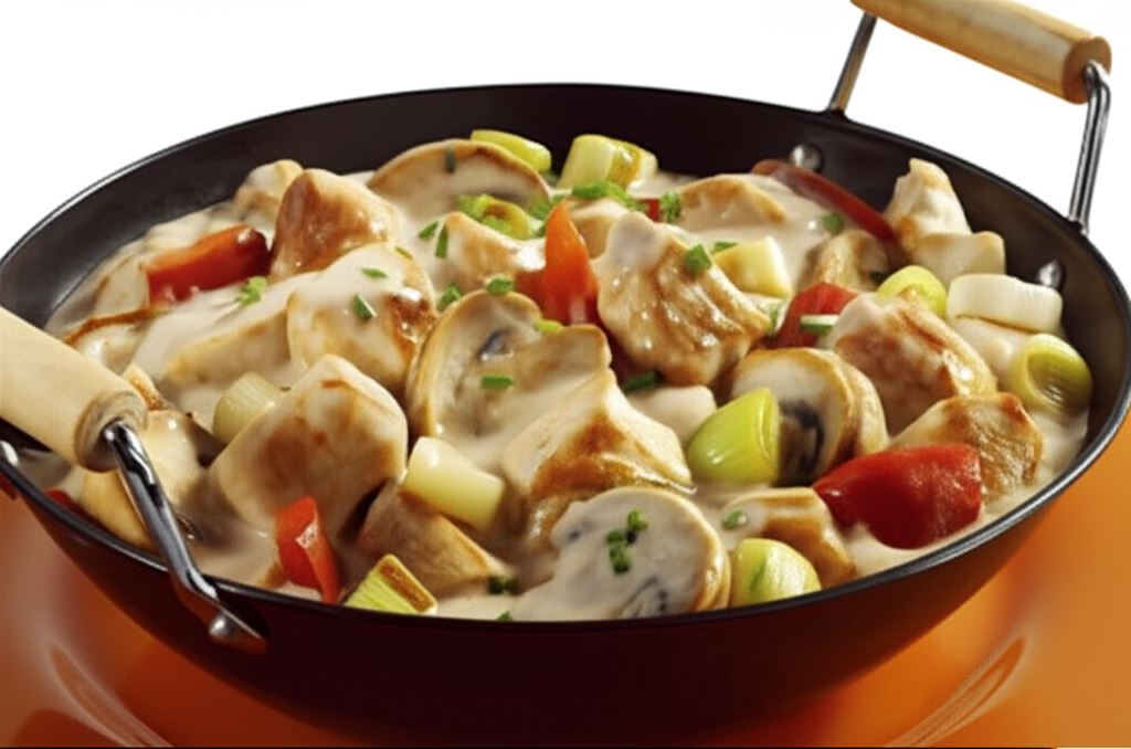 Wiosenny kurczak z warzywami