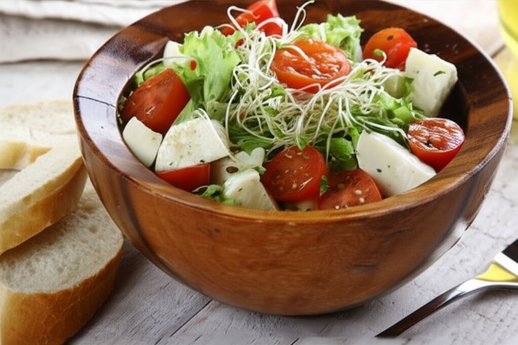 Włoska sałatka z mozzarellą