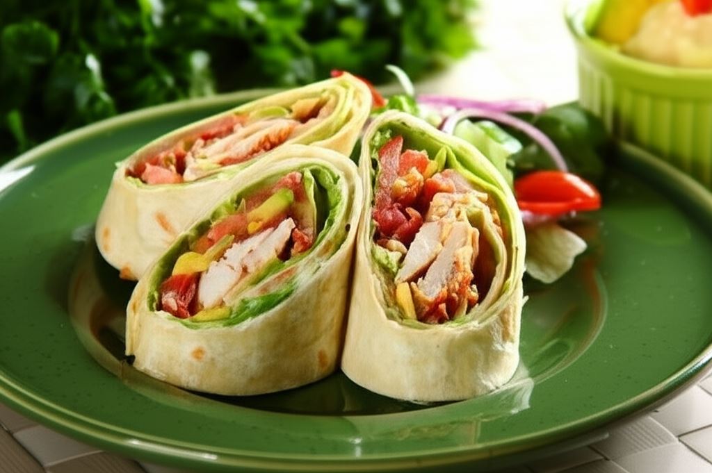 Wrap BLT z soczystym kurczakiem