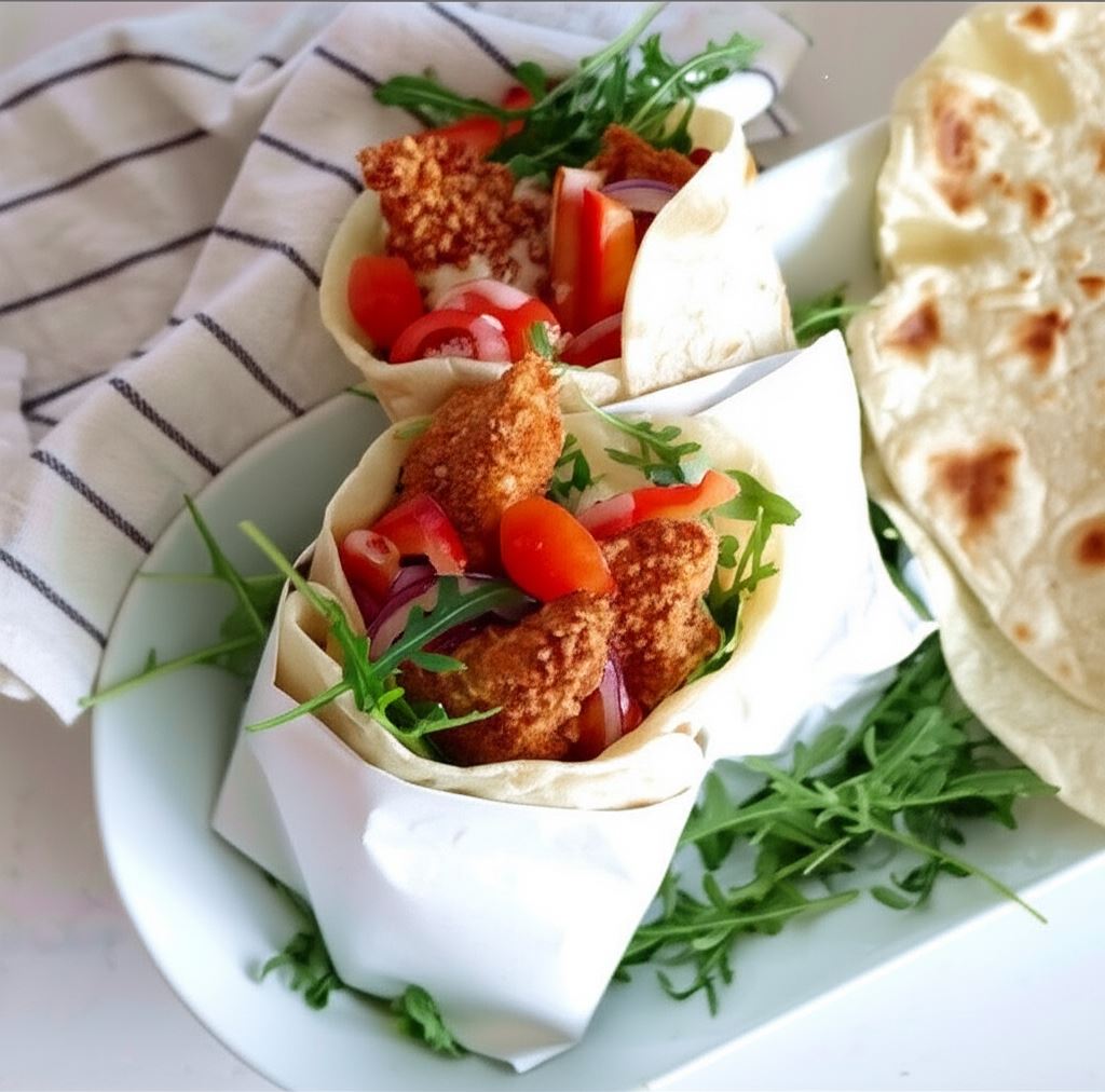 Wrap z chrupiącym kurczakiem