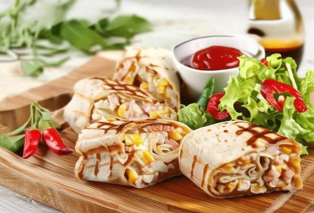 Wrap z pastą jajeczną